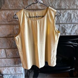CJ Banks yellow layering tank size X (14)